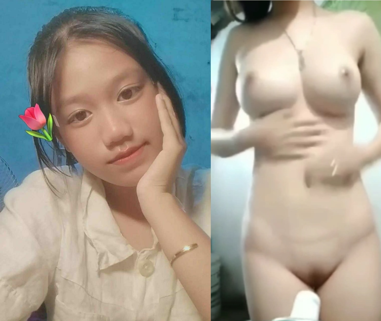 Bướm non vếu to nhìn khoái liền