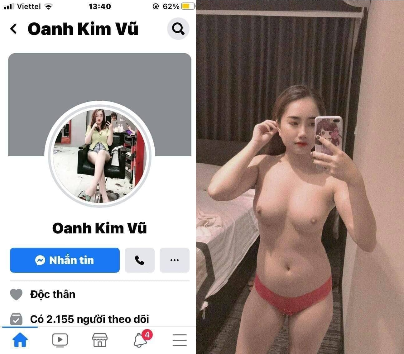 Vũ Kim Oanh mông to thích chổng lên cho anh nện